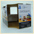 special construction printing display paperboard storage box
